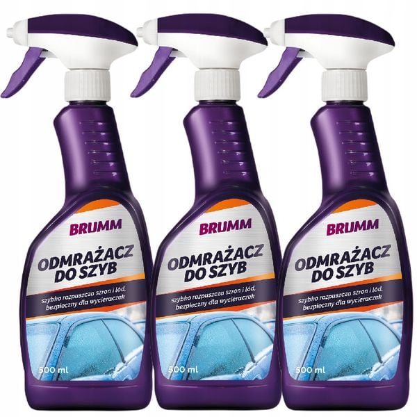ODMRAŻACZ DO SZYB MOCNY BRUMM ATOMIZER 500 ml x3 zdjęcie 1