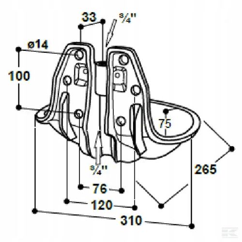 SU1000198 Poidło model 19R-MS 3/4 na Arena.pl
