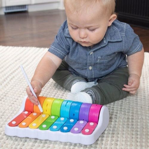 Ksylofon dla dzieci Instrument kolorowe grające Cymbałki Fat Brain Toys na Arena.pl