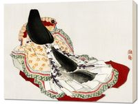 Obraz 90x70cm A Lady in a Kimono, Bairei Japoński Vintage do Salonu