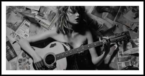 Plakat 91,3x44,5cm Młoda Gitarzystka na Arena.pl