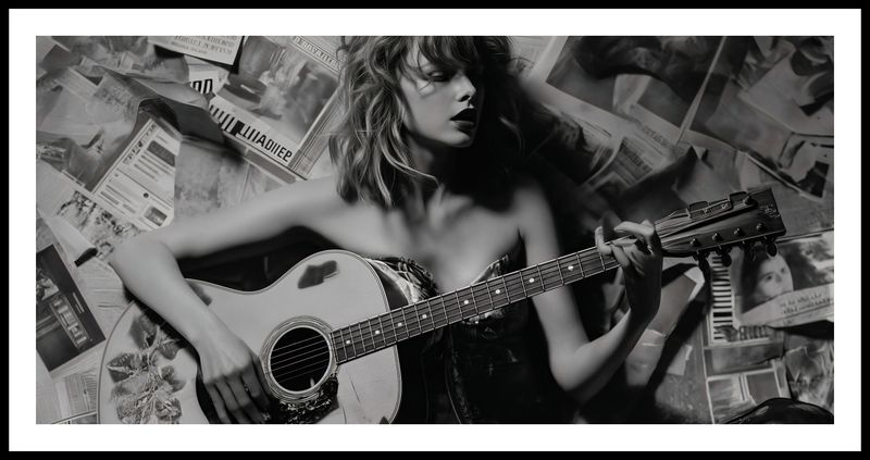 Plakat 91,3x44,5cm Młoda Gitarzystka zdjęcie 3