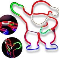 MIKOŁAJ MULTIKOLOR OZDOBA ŚWIĄTECZNA W OKNO LED NEON ILUMINACJA