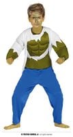 strój dla dzieci zielony strongman 7-9 lat