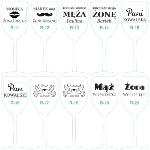 MEGA Kieliszek do wina XXL 530ml Grawer na PREZENT na Ślub Rocznię Urodziny na Arena.pl