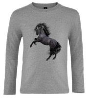 Bluzka t-shirt z długim rękawem Konie