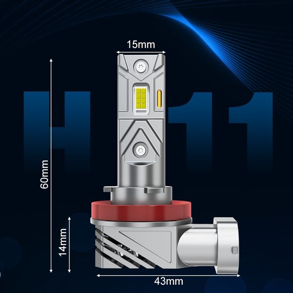 ŻARÓWKI LED H11 XSTORM 1 DO 1 WIĘCEJ ŚWIATŁA RETROFIT DOPASOWANE 6500k
