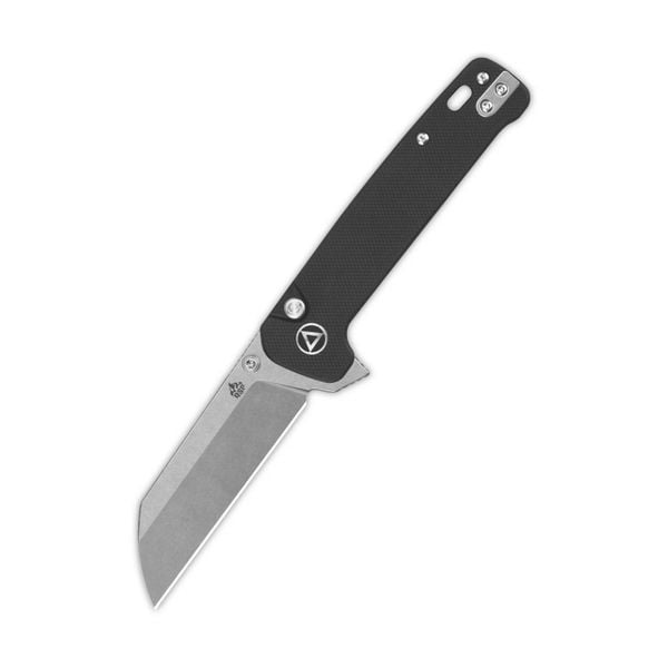 Nóż składany QSP Knife Penguin ButtonLock Stonewashed 14C28N Black G10 zdjęcie 1