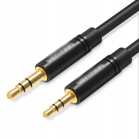 Kabel przewód adapter 2,5 mm - jack  2,5 mm jack męskie (czarny)