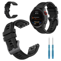 Pasek do Garmin Fenix 7s / 7s Solar / Fenix 8 43mm czarny sportowy 20mm
