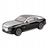 ROLLS ROYCE SPECTRE METALOWY MODEL SAMOCHODU 1:24 ŚWIATŁO CZARNO-SREBRNY