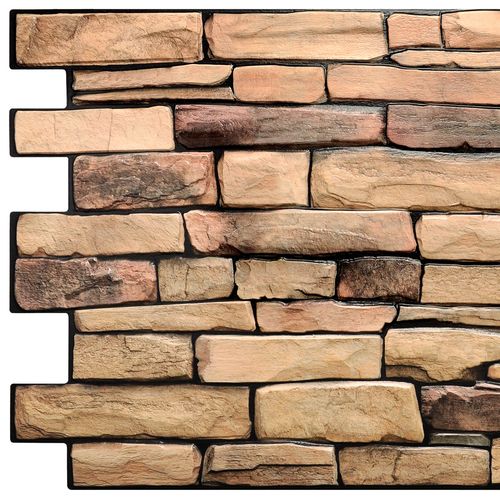 Panele Ścienne 3D PCV Kamień Naturalny - Natural StoneSlate na Arena.pl