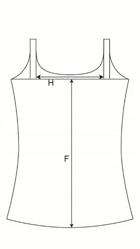 PODKOSZULEK na wąskich ramiączkach damski GŁADKI BAWEŁNIANY - M na Arena.pl