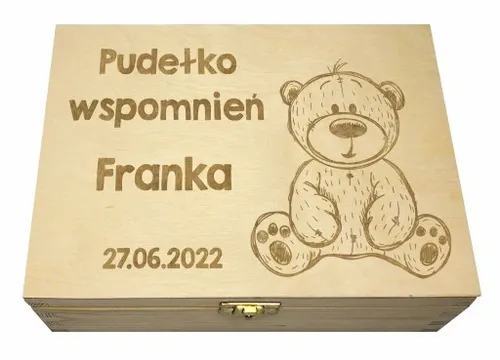 PUDEŁKO WSPOMNIEŃ PREZENT ROCZEK CHRZEST NARODZINY na Arena.pl