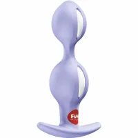 fun factory b-balls duo anatomiczny korek z kulkami fioletowy 13 cm