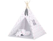 Namiot TIPI dla dzieci +mata + zawieszki pióra