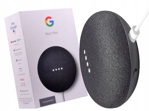 INTELIGENTNY GŁOŚNIK GOOGLE NEST MINI 2nd BT WIFI na Arena.pl