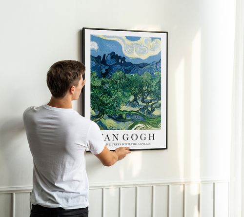 Plakat Van Gogh olive trees 30x40 cm w czarnej ramie na Arena.pl