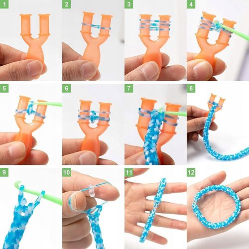 GUMKI DO ROBIENIA BRANSOLETEK DUŻY ZESTAW 6800 ELEMENTÓW XXL DLA DZIECKA na Arena.pl