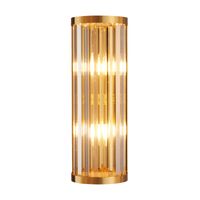 Lampa ścienna EXELLENT kryształowa złota 45 cm