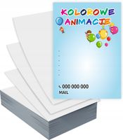Ulotki A6 reklamowe firmowe ANIMACJE GOTOWY PROJEKT GRATIS 5000 szt