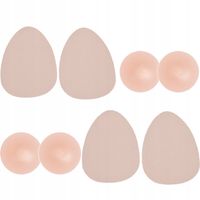 2 pary Taśma podnosząca piersi dla dużych piersi z osłonki na sutki,beżowy