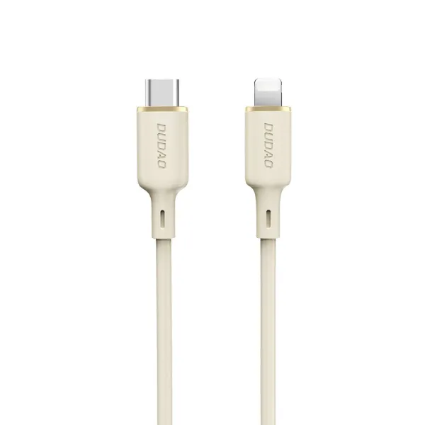 Kabel Dudao L7SCL USB-C - Lightning 30W 2m - beżowy zdjęcie 1