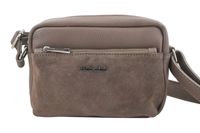 Listonoszka na szerokim pasku Casual - Beżowa ciemna