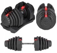 1x HANTEL REGULOWANY NOWOCZESNY SYSTEM REGULACJI HANTLA CIĘŻAR 5-40KG