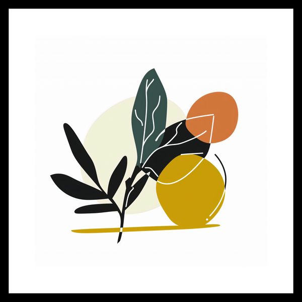 Plakat 40x40cm Elegancka Flora zdjęcie 3