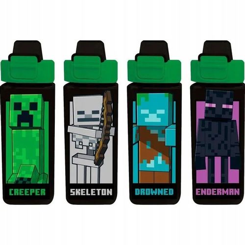 BIDON MINECRAFT KWADRATOWY 500ml POSTACI CREEPER na Arena.pl