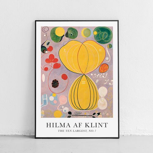 Plakat hilma af klint obrazy 40x50 cm w czarnej ramie na Arena.pl
