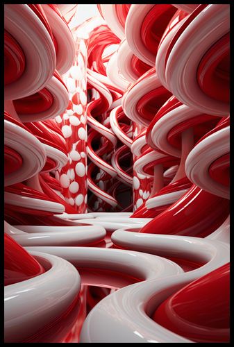 Plakat 61x91,5cm Czerwone Wiry na Arena.pl