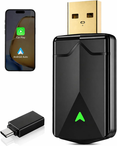 Adapter Bezprzewodowy CarPlay Android Auto 2w1 Wi-Fi Plug & Play iOS na Arena.pl