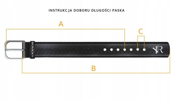 Rovicky pasek do spodni męski skórzany szeroki zdjęcie 10
