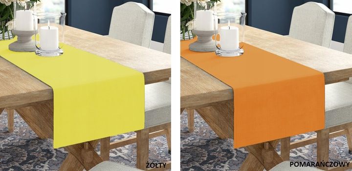 BIEŻNIK OBRUS GŁADKI MATOWY 40x220 KOLORY zdjęcie 13