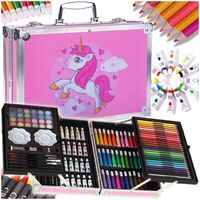 ZESTAW ARTYSTYCZNY PLASTYCZNY KREATYWNY DO MALOWANIA DLA DZIECKA WALIZKA