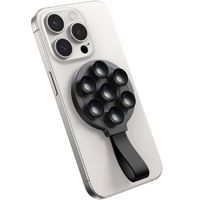 genialny uchwyt na telefon magnetyczny z przyssawkami czarny