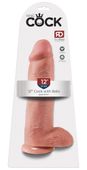 King Cock Dildo Penis z jądrami i przyssawką