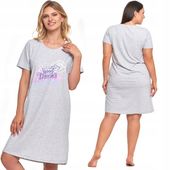 KOSZULA NOCNA z napisem do kolan krótki rękaw Moraj rozmiar M