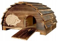DREWNIANY domek dom dla JEŻA jeży budka legowisko PRODUCENT