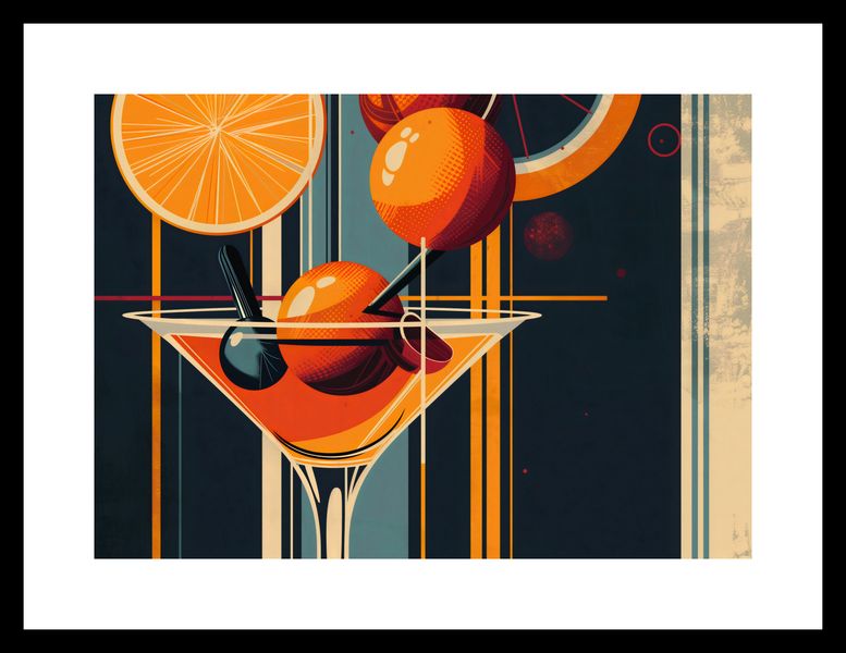 Plakat 29,7x21cm Koktajl w Stylu zdjęcie 3