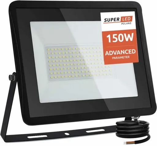 Halogen LED Naświetlacz Reflektor 150W IP65 Slim PREMIUM MOCNY SuperLED zdjęcie 1