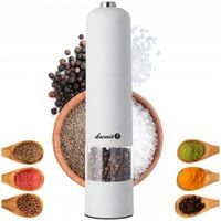MŁYNEK ELEKTRYCZNY DO SOLI PIEPRZU PRZYPRAW REGULACJA MIELENIA ŁUCZNIK