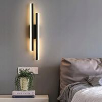 LAMPA LINIOWA SCIENNA LED KINKIET CZARNA ŚCIEMNIALNA NOWOCZESNA DO