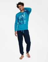 Piżama męska Henderson Block niebieska XL