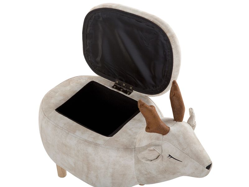 Pufa zwierzak ze schowkiem beżowa REINDEER zdjęcie 7