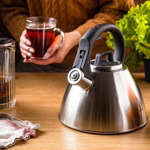 czajnik stalowy z gwizdkiem 2,5l klausberg kb-7951 na Arena.pl