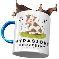 Kubek Błękitny Dla Chrzestnego Wujaszka Prezent Z Nadrukiem Ze Zdjęciem
