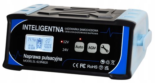 Prostownik Samochodowy do Akumulatorów 24V 12V 11A AGM START-STOP na Arena.pl